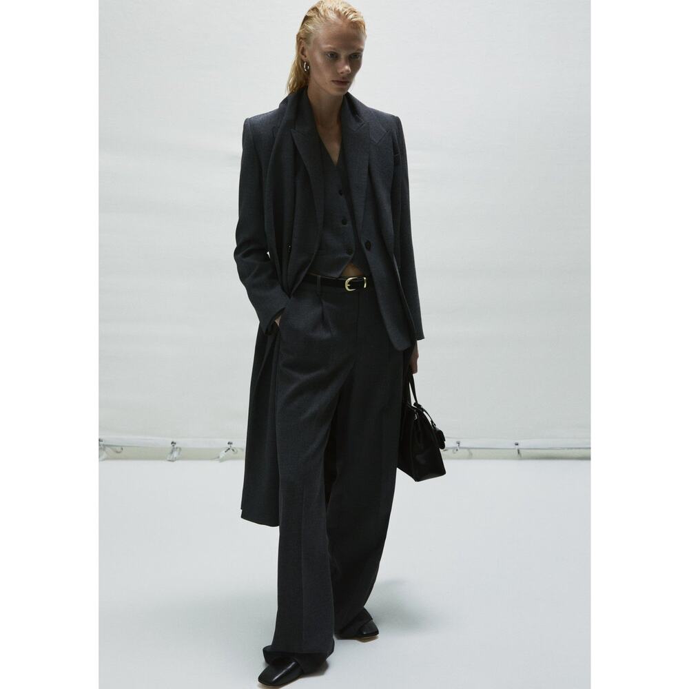 Mango Structured Suit Blazer - M - image 5